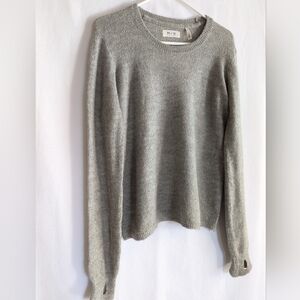 100% Alpaca Women's Large Gray MIH Jeans Sweater Wool Pullover Breathable